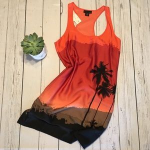 NWT Ombré Tropical Sunset Dress
